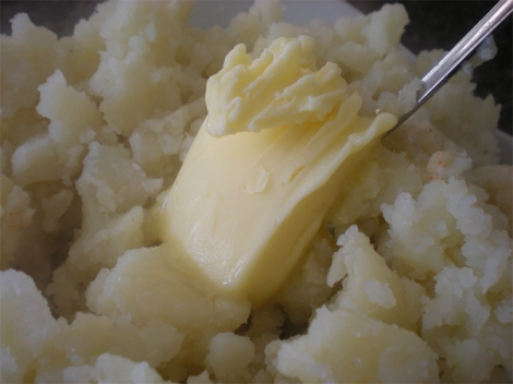 mashed potatoes butter
