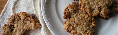 healthy vegan oatmeal chocolate chip cookies